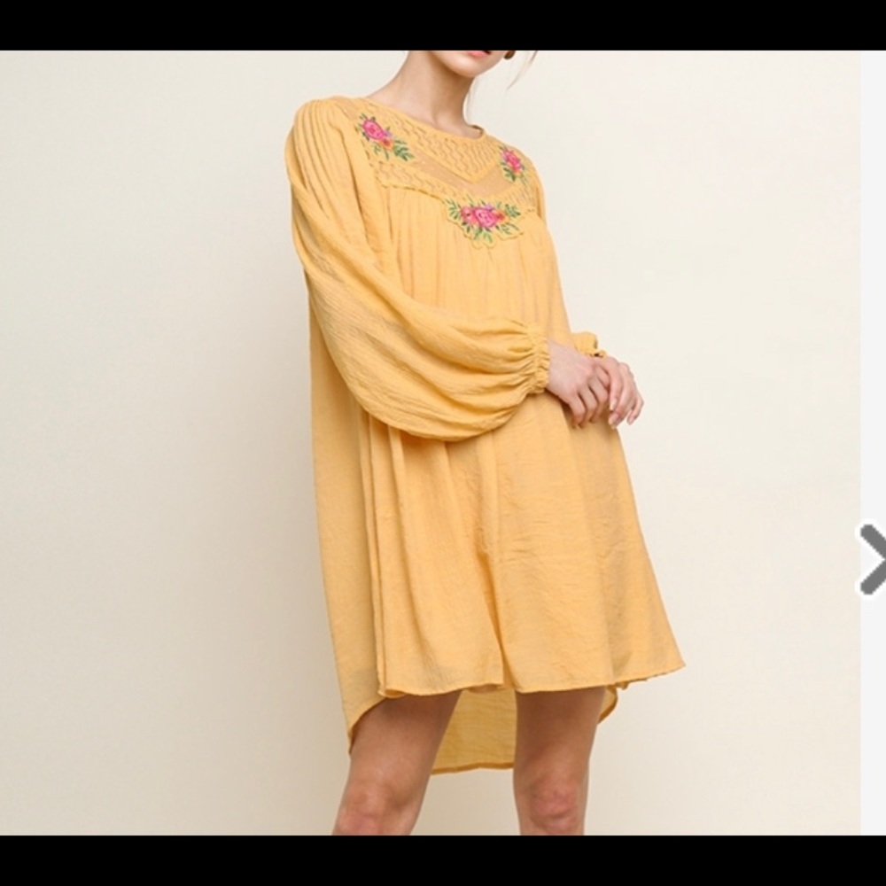 💥SALE💥Umgee - Puff Sleeve Keyhole Dress/Tunic